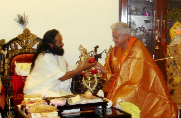 Rencontre avec Shrī Shrī Ravi Shankar - Siège de la Art of Living Foundation, Bengaluru, Inde - 2010, janvier