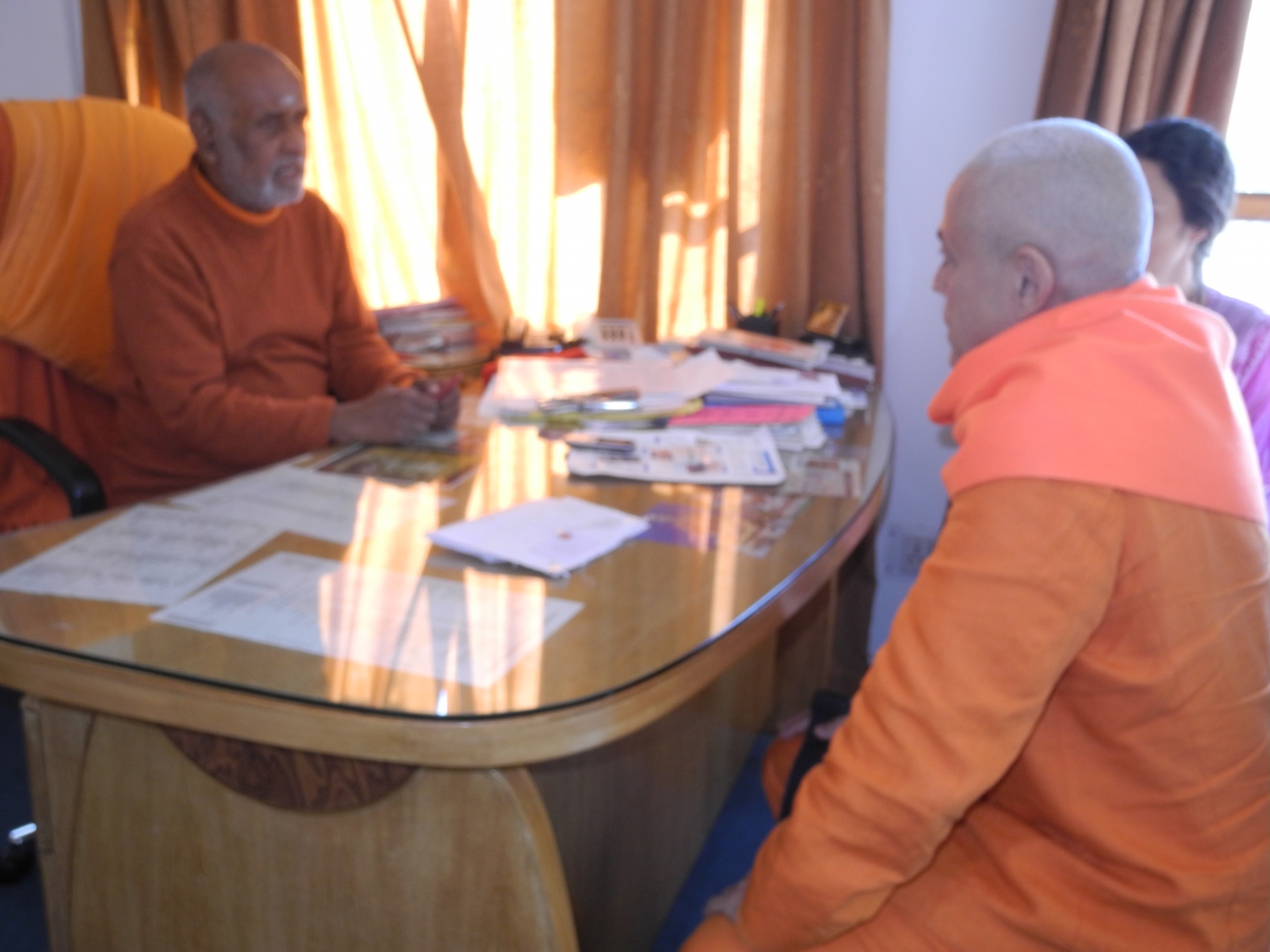 Visita de H.H. Jagat Guru Amrta Sūryānanda Mahā Rāja ao Shivánanda Áshrama - rshikesh, Índia - 2013, Fevereiro