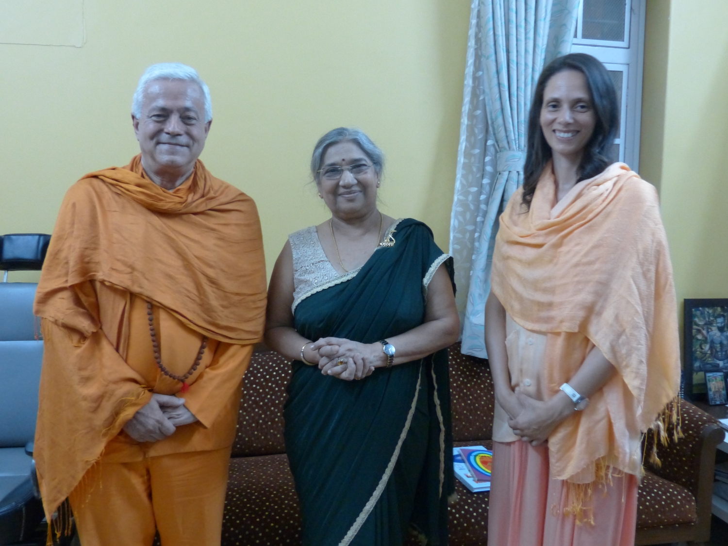 Com Smt. Hansaji Jayadeva Yogendra - The Yoga Institute of Santa Cruz, Mumbai, Índia - 2016, Janeiro